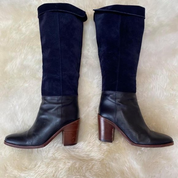 VERO CUGIO Leather/suede black boot. Size 7m - Picture 9 of 12